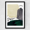 Minimalist Painting III Medium Black Frame