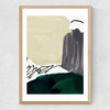 Minimalist Painting III Medium Oak Frame