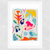 Pastel Minimal Matisse Wide White Frame