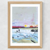 Beach Walk Wide Oak Frame