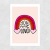 You Are Loved by Doodle by Meg Unframed Print