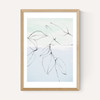 Leaves On Pastel Blue & Mint