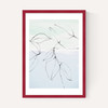 Leaves On Pastel Blue & Mint