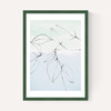 Leaves On Pastel Blue & Mint
