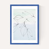 Leaves On Pastel Blue & Mint