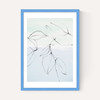 Leaves On Pastel Blue & Mint