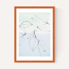 Leaves On Pastel Blue & Mint