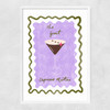 Espresso by Emmy Lupin Studio Narrow White Frame