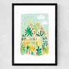 Greenhouse by Darcie Olley Medium Black Frame