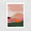 Green and Pink Abstract I Unframed Print