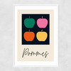 Pommes Narrow White Frame