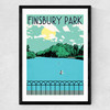 Finsbury Park Lake Medium Black Frame