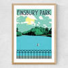 Finsbury Park Lake Medium Oak Frame