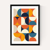 Mid Century Half Circles Autumn