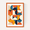 Mid Century Half Circles Autumn
