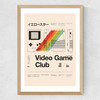 Video Game Club Medium Oak Frame