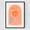 Aperol Narrow Black Frame