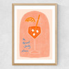 Aperol Medium Oak Frame