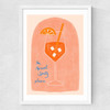Aperol Medium White Frame