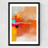 Yellow Blush (III) Medium Black Frame