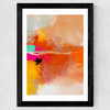 Yellow Blush (III) Wide Black Frame