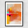 Yellow Blush (III) Narrow Black Frame