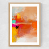 Yellow Blush (III) Medium Oak Frame
