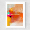 Yellow Blush (III) Medium White Frame