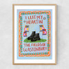 I Left My Heart In The Fields Of Glasto Narrow Oak Frame