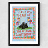I Left My Heart In The Fields Of Glasto Medium Black Frame