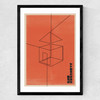 Red House Medium Black Frame