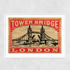 Tower Bridge by Indieprints Narrow White Frame