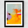Yellow Blush (II) Wide Black Frame