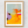 Yellow Blush (II) Wide Oak Frame