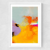 Yellow Blush (II) Medium White Frame