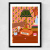 Nope Alarm Medium Black Frame