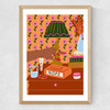 Nope Alarm Medium Oak Frame