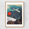 Retro Voyager Narrow Oak Frame