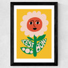 C'est Bon Flower Wide Black Frame