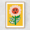 C'est Bon Flower Narrow Oak Frame