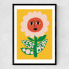 C'est Bon Flower Narrow Black Frame