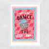 Dance The Night Narrow White Frame
