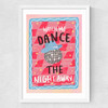 Dance The Night Medium White Frame