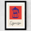 Espresso Wide Black Frame