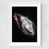 Space Art Medium White Frame