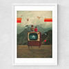 Mother Protect Me from the Sadness of this World Medium White Frame