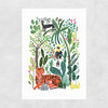 Indian Jungle Unframed Print