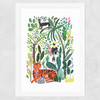 Indian Jungle Wide White Frame