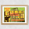 Camden Town Postcard Wide Oak Frame