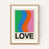 Retro Stripe LOVE Wave Gala